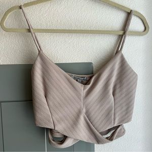 Nude Charlotte Russe Crop Top